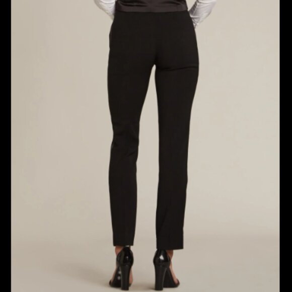 Brand New Calvin Klein Women's Classic Black Tuxedo Pants - Picture 2 of 10